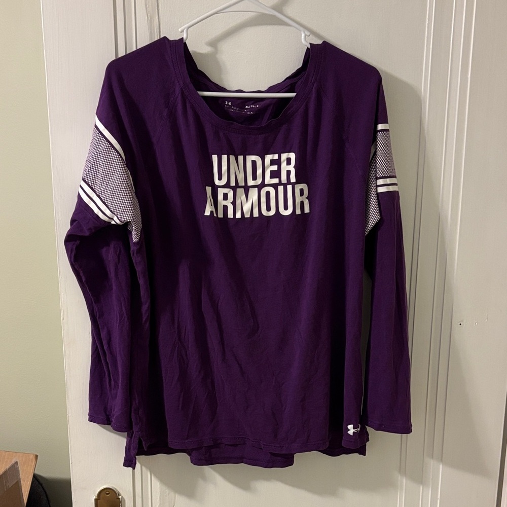 Under Armour Deep Purple Long Sleeve Top